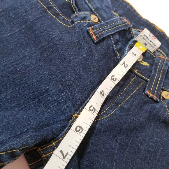 True Religion Jeans Joey Low Rise Bootcut Dark Wash Blue Denim - Picture 7 of 11